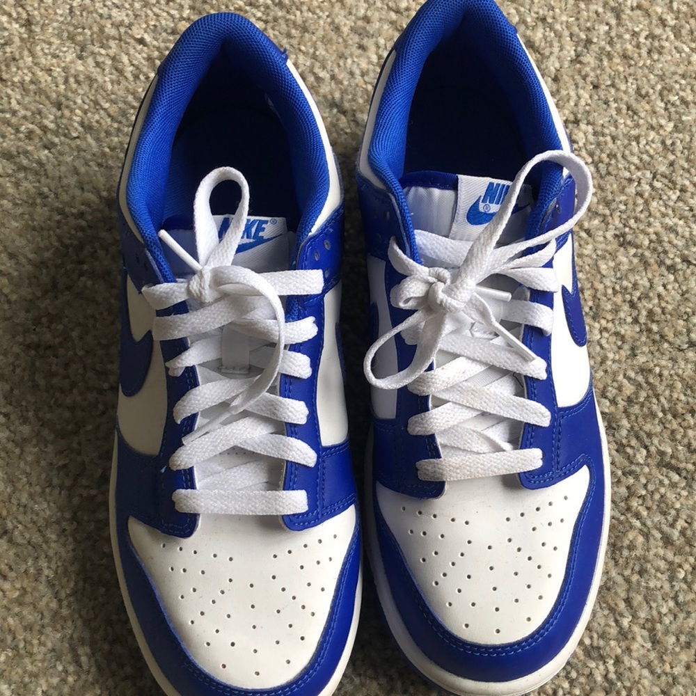 Blue and White Dunks 🔥
